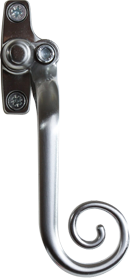 Elegance brushed chrome monkey tail handle from shaws