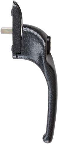 Traditional antique black cranked handle from shaws