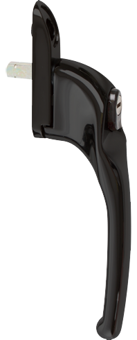 Traditional black cranked handle from shaws
