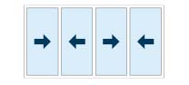 4 pane horizontal sliding