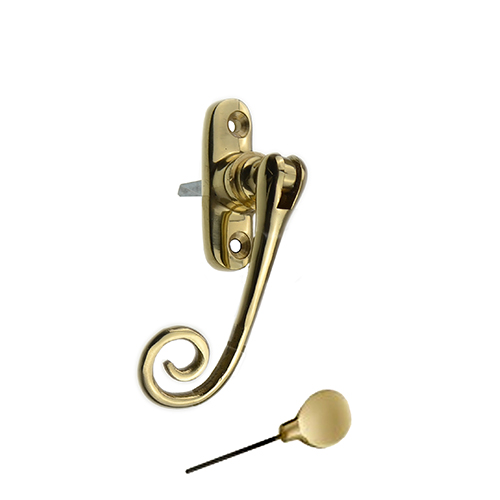 Monkeytailcasementhandle brass