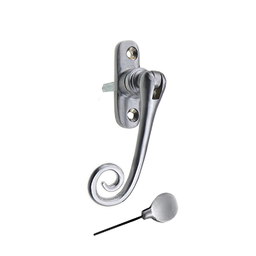 Monkeytailcasementhandle satinchrome