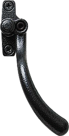 Antique black tear drop handle