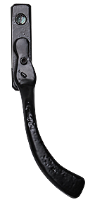 Classic black pear drop handle