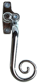 Elegance bright chrome monkey tail handle