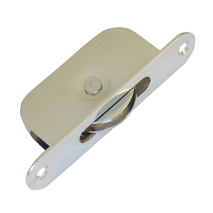 Pulley wheels satin chrome