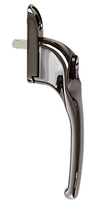 Traditional bronze cranked handle