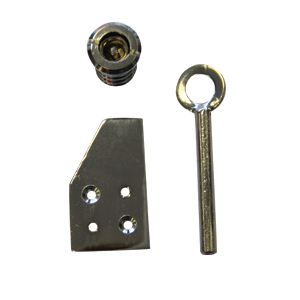 Vent lock polished chrome