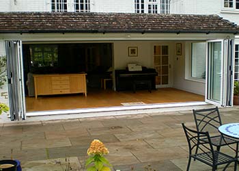 Aluminium bi folding doors shaws