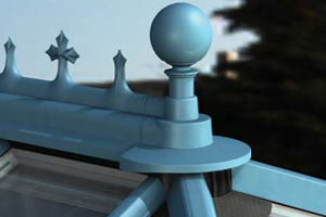 Pvc crestings finials option