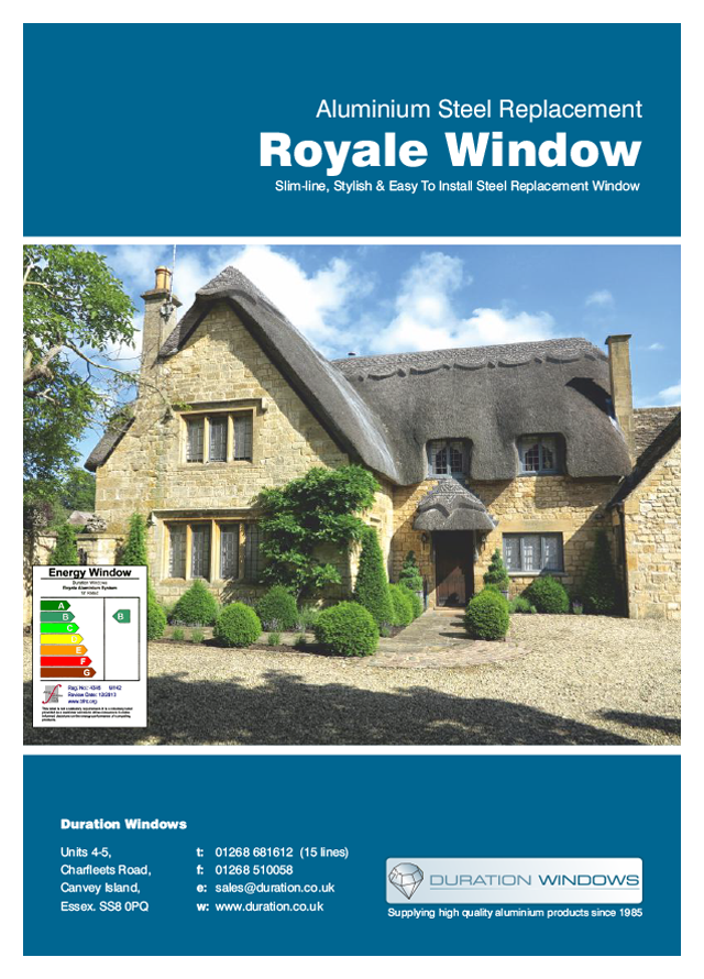 Royale steel replacement windows