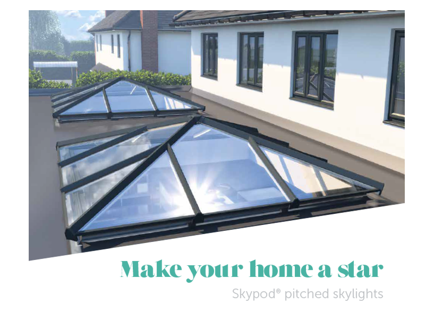 Skypod pitched skylights