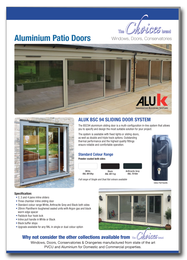 Aluminium patio doors