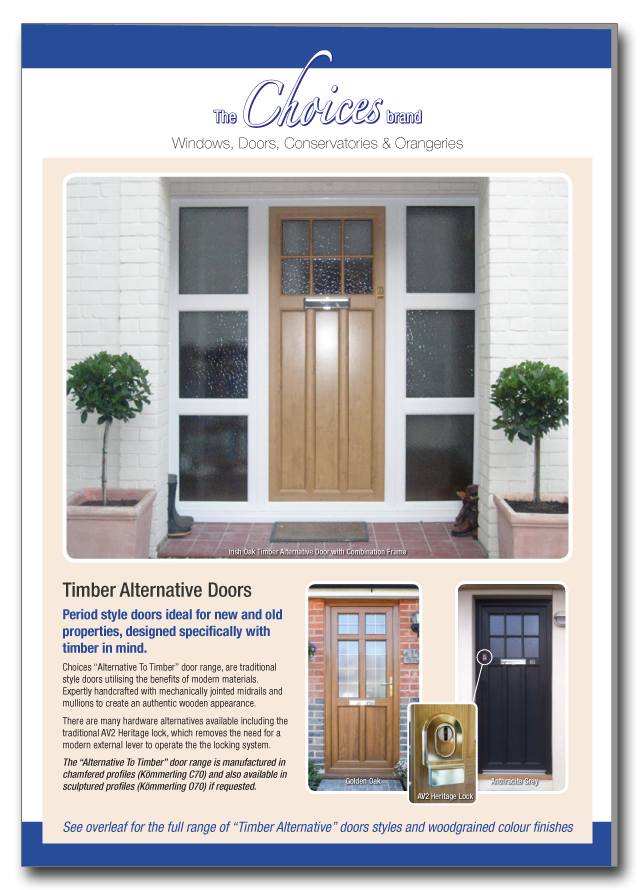 Timber alternative doors