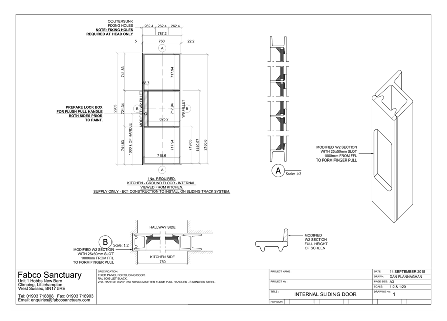 W20 single sliding pocket door 0
