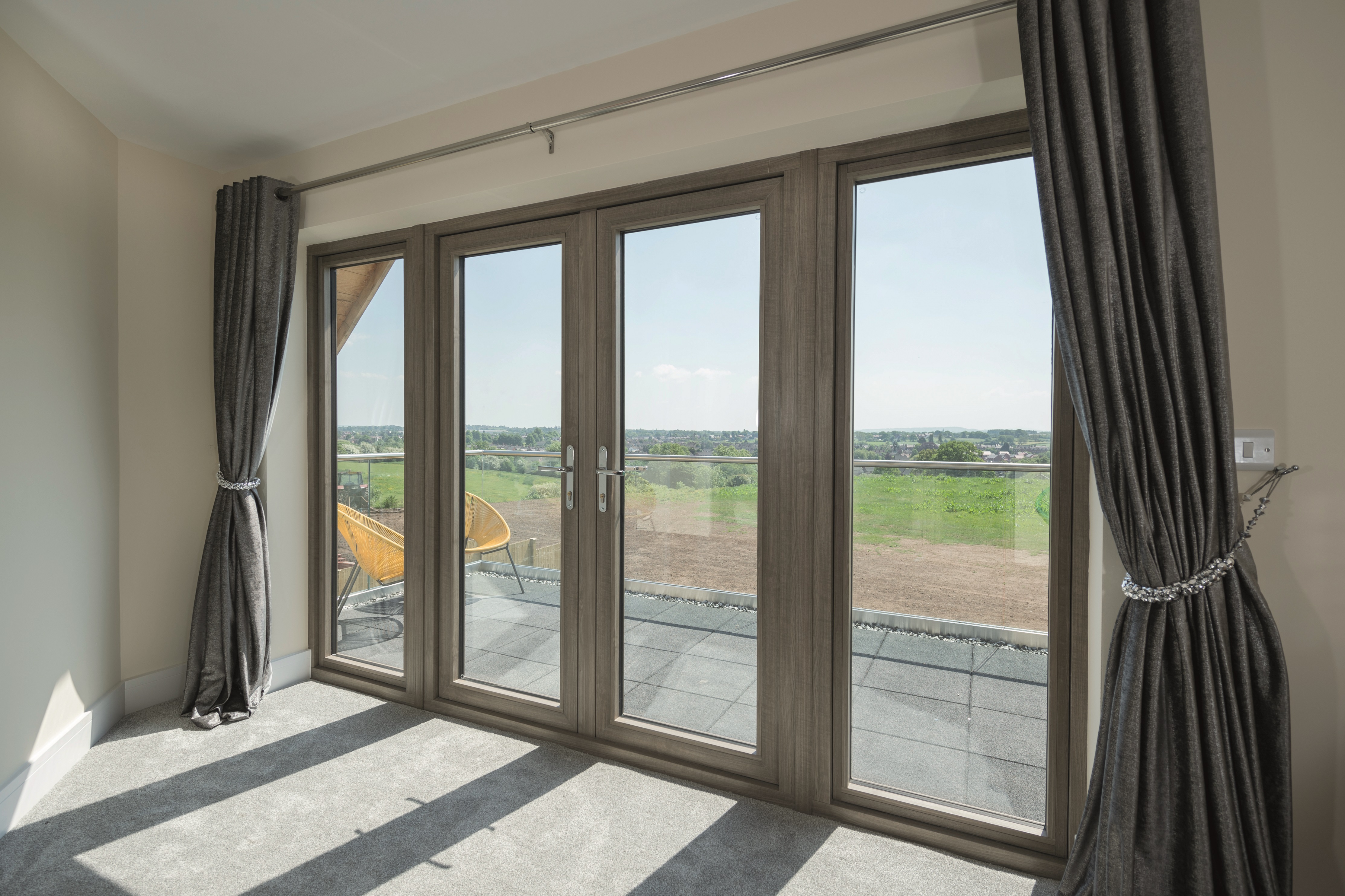 Residence 7 french doors with large view title=