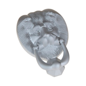 Lionshead knocker satin silver