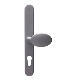 Pad handle satin silver