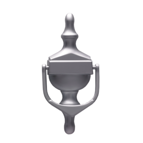 Urn knocker satin silver